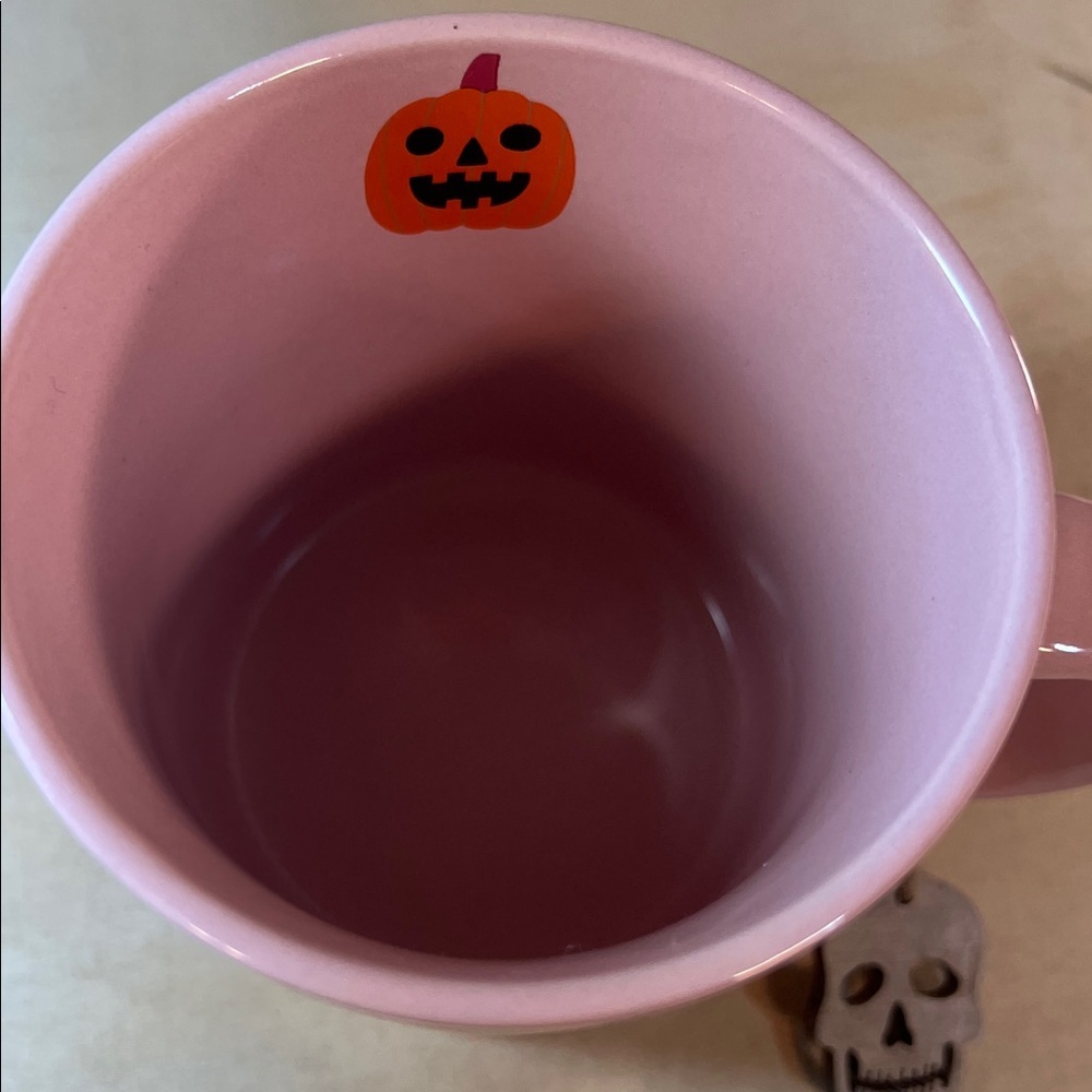 NWT Pink Halloween Pumpkin Mug@ 12 oz - Picture 3 of 5